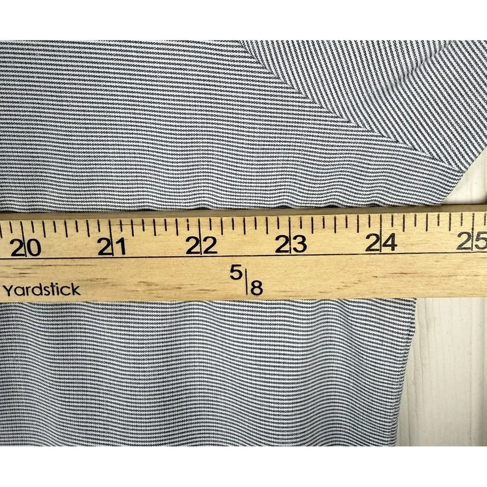 Travis Mathew‎ Jacket Mens XL Gray White Pinstripe Surfside Full Zip Golf